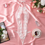 Bodysuit en Dentelle avec Broderie Florale LexyGlam